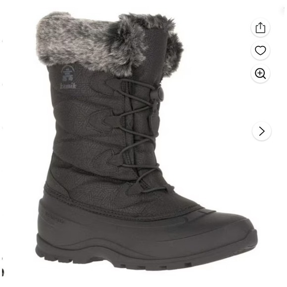 Kamik Momentum Black Waterproof Insulated Winter Snow Boots Women's US 8 NEW - Picture 1 of 7